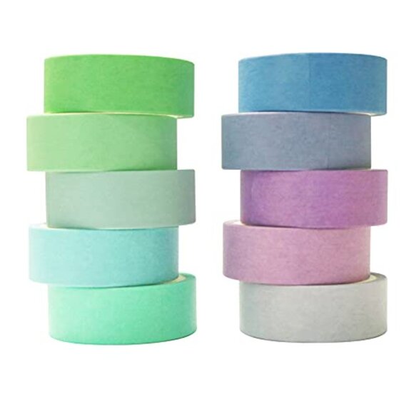 Other - Washi Tape 10 Rolls - 15 mm Colors Decorative Tape NWOT